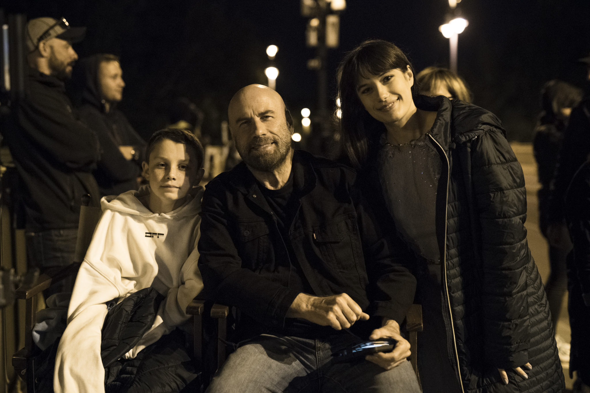 John Travolta Poses with Daughter Ella on Set of Her New Movie ‘Get